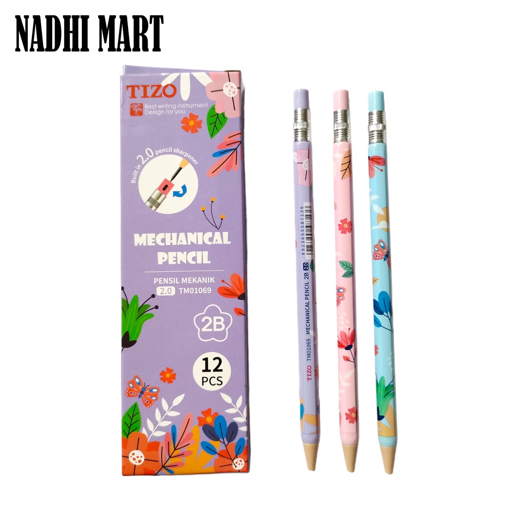

TIZO PENSIL MEKANIK 2.0 MOTIF BUNGA / PENSIL MECH TIZO 2.0 TM01069 (12/1440)