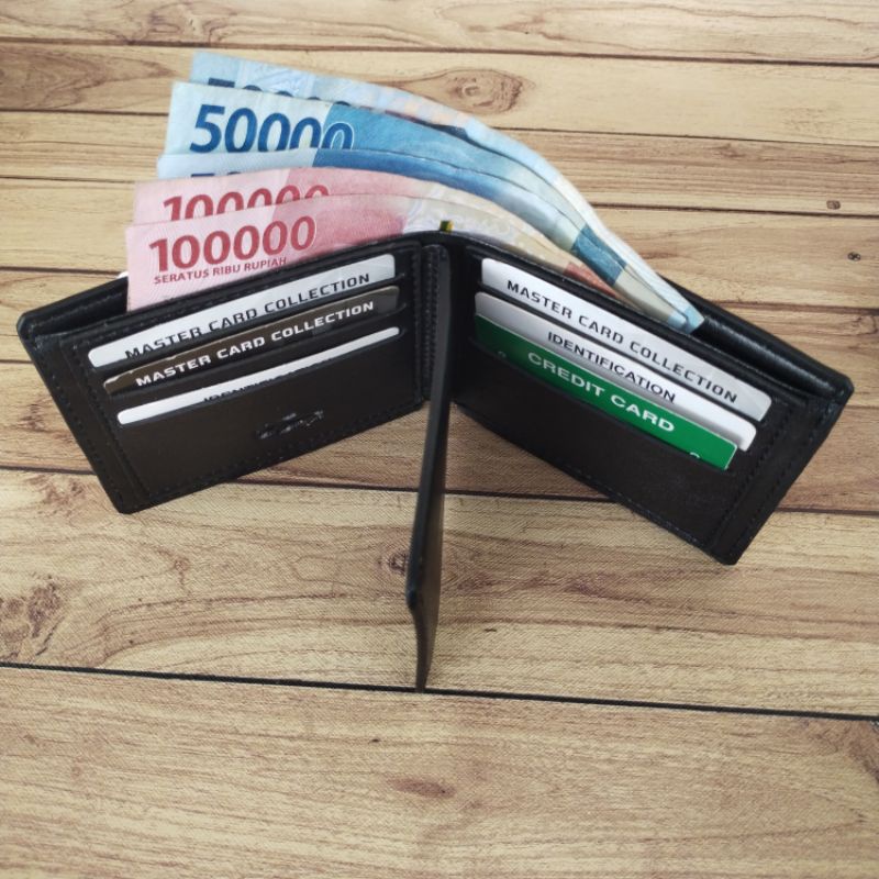 Dompet Slim Logo Embos Dompet lipat Dua Kulit premium Distro