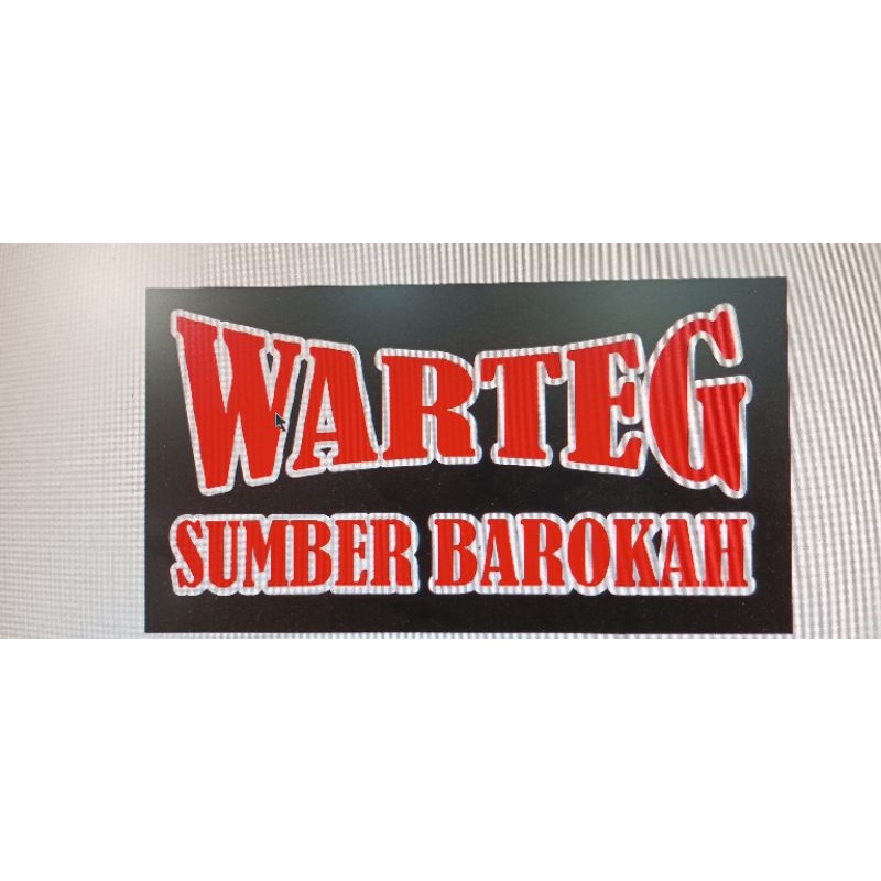 Custom Tulisan buat Gerobak/Kaca, Custom stiker Nama buat di Kaca/Gerobak Dagangan