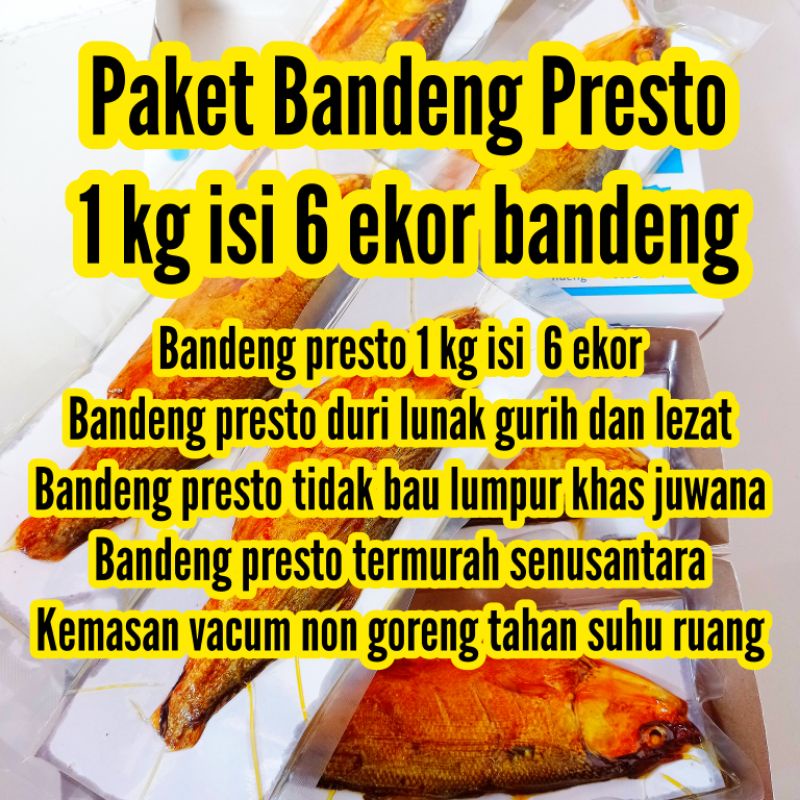 Paket Bandeng Presto 1 Kg Isi 6 Ekor