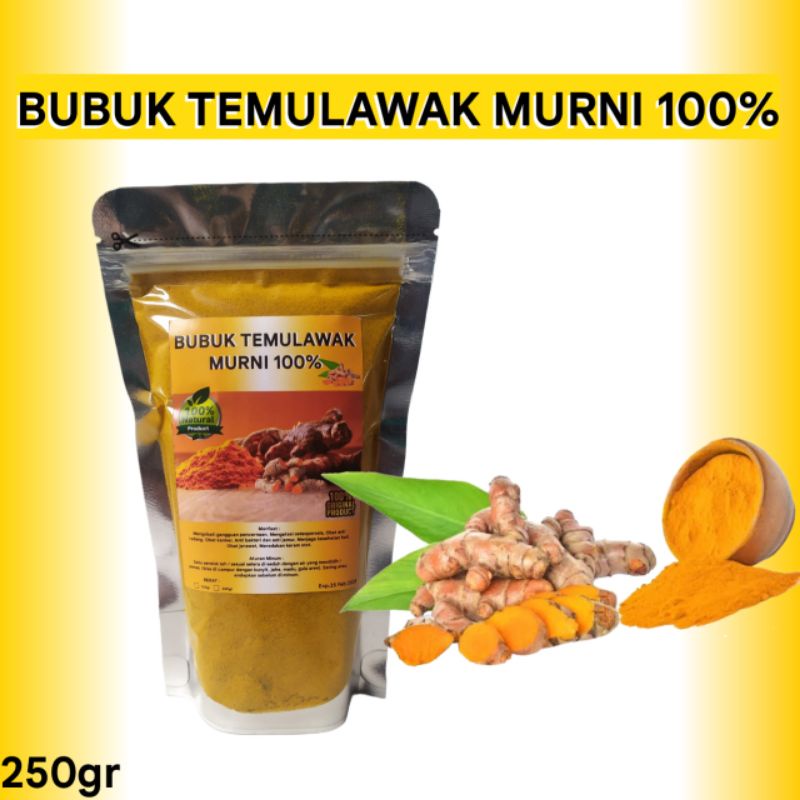 

Temulawak Bubuk Organik Bubuk temulawak murni Original 250gr