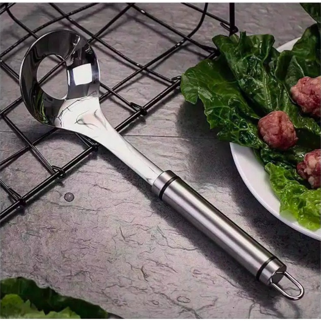 COD - SM88-Cetakan Bakso Premium Meat Mold Sendok Pembuat Bakso Stainless Steel Hand Press Meatball