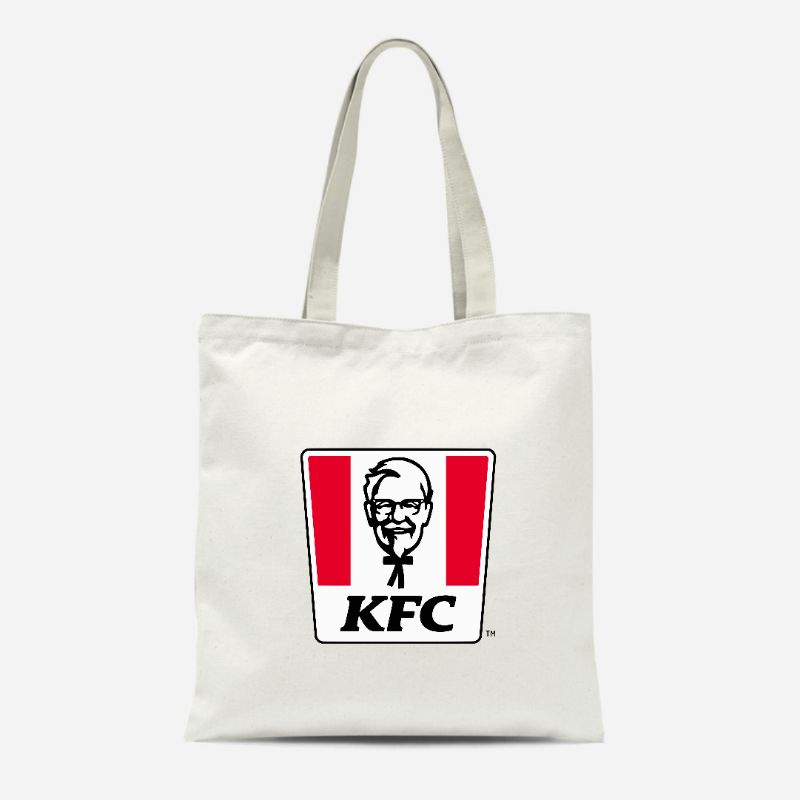 TOTE BAG KANVAS RESLETING PRIA WANITA / TOTEBAG TAS TERMURAH KFC /TOTE BAG TAS PRIA WANITA HITAM KANVAS TERMURAH