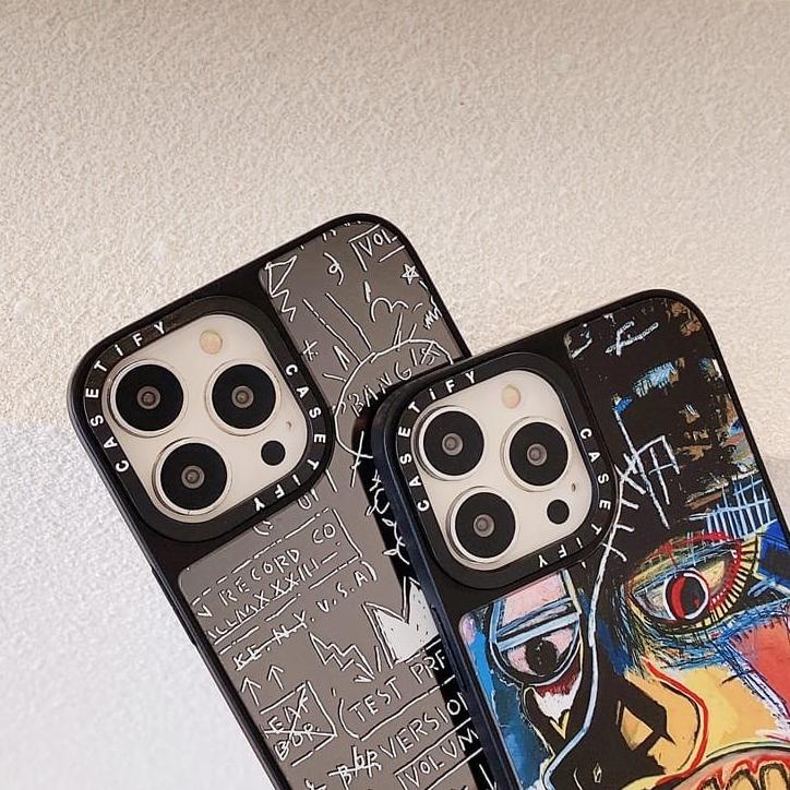 Terjamin IPHONE 11 12 13 PRO MAX HYBRID CASE BASQUIAT X CASETIFY