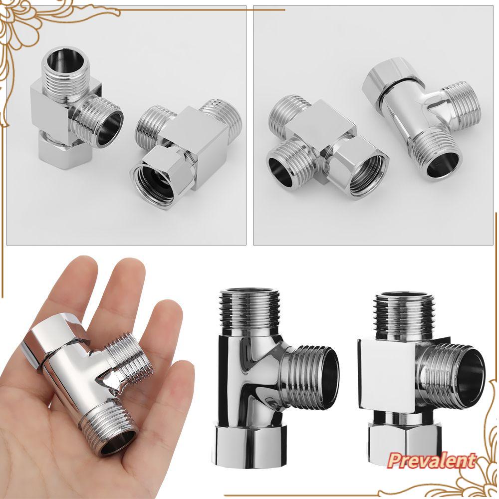 Preva 1/2&quot; Diverter Valve Perangkat Keras Tahan Lama Menghubungkan Kepala Shower Kuningan Perlengkapan Kamar Mandi Fungsi Switch Penyambung Keran Air