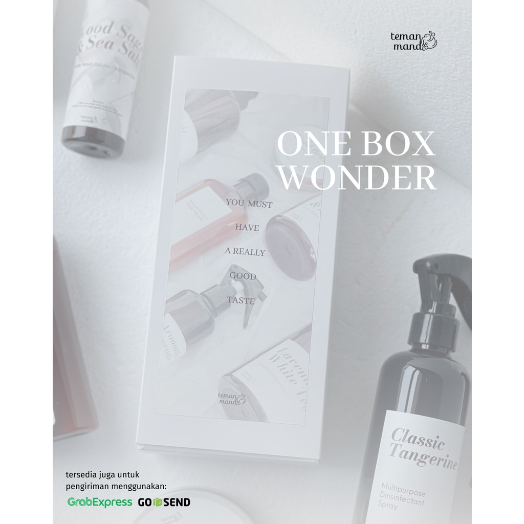 ONE BOX WONDER GIFT SET | HADIAH SABUN MANDI BUSA SCRUB DISINFEKTAN