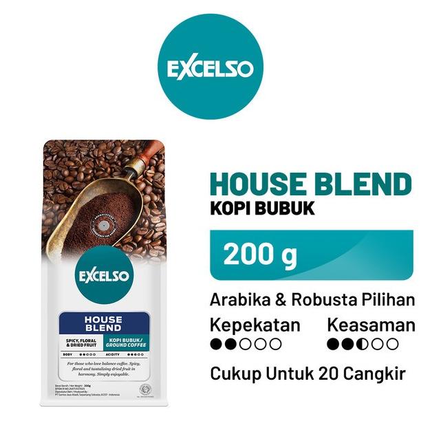 

EXCELSO House Blend - Bubuk Kopi 200 gr