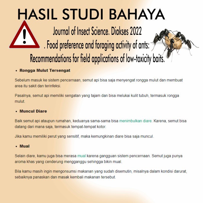 Anti semut tanpa bahan berbahaya bagi manusia ramah lingkungan tidak beracun atau berdampak pada makanan karena tanpa insektisida suplayer OPI