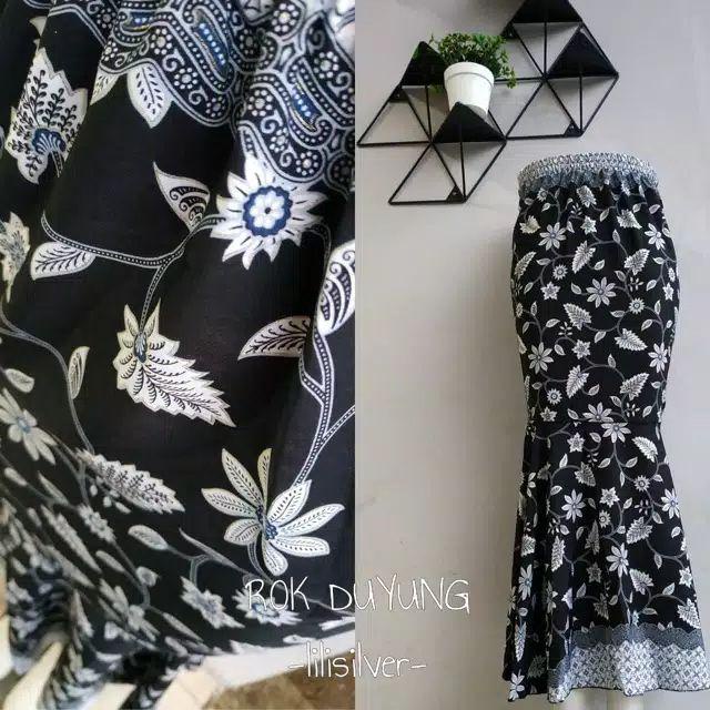 Rok duyung batik all size jumbo / bawahan kebaya siap pakai model mermaid terkini