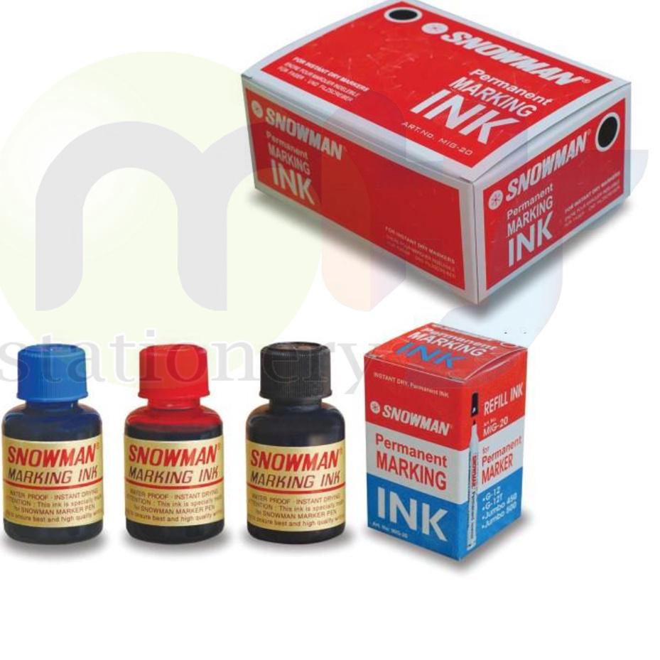 

Terbaru Refill Tinta Spidol Permanen Snowman MIG - 20 / A-MIG-20 ⇵
