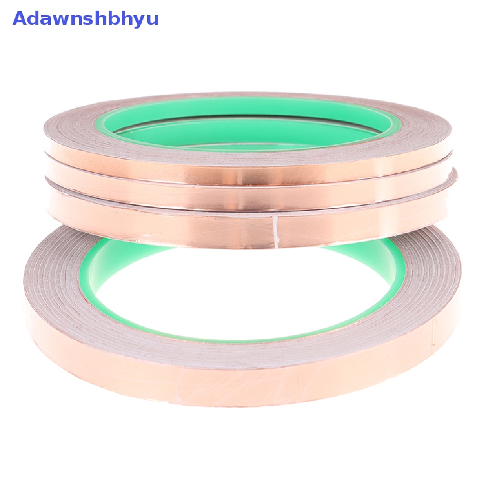 Adhyu 20M Double Side Conductive Copper Foil Tape Strip Perekat EMI Shielding Tape ID