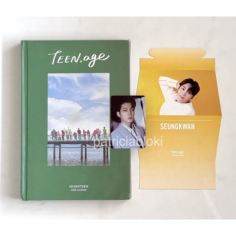 2nd Album Seventeen Teen Age Green Ver Unsealed Preloved Seungkwan Standee Wonwoo pc TA TeenAge Oran