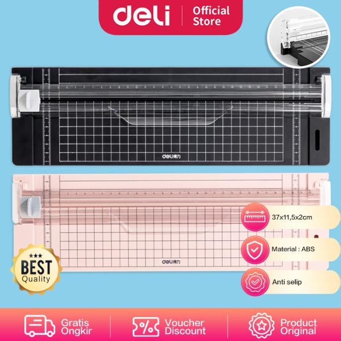 

Terlaris Deli Small Paper Trimmer Portable/ Pemotong Kertas Kecil A4 A5 14251 Termurah