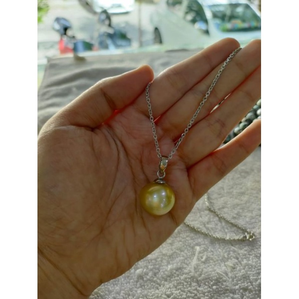 kalung mutiara laut kalung rhodium kalung mutiara