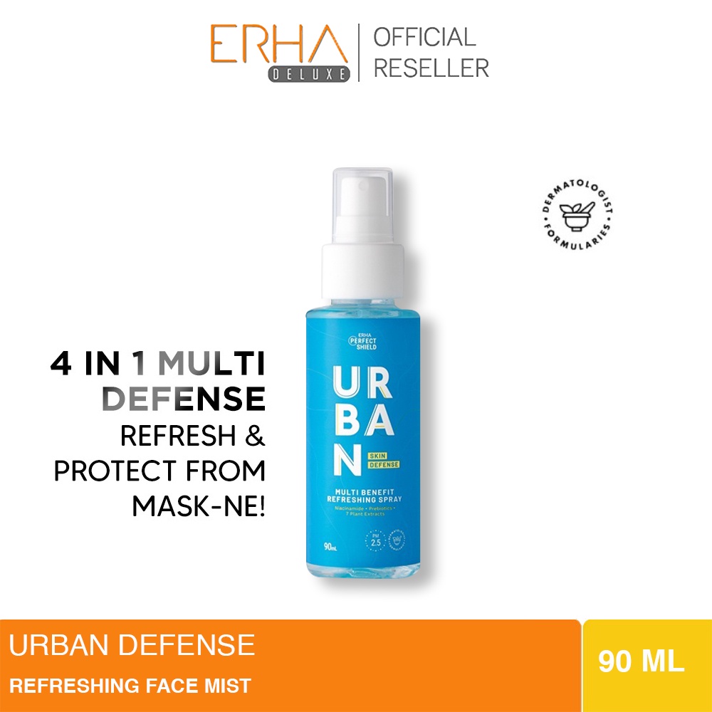 ERHA Perfect Shield Urban Skin Defense - Face Mist Multi Benefit Refreshing Spray 90ml