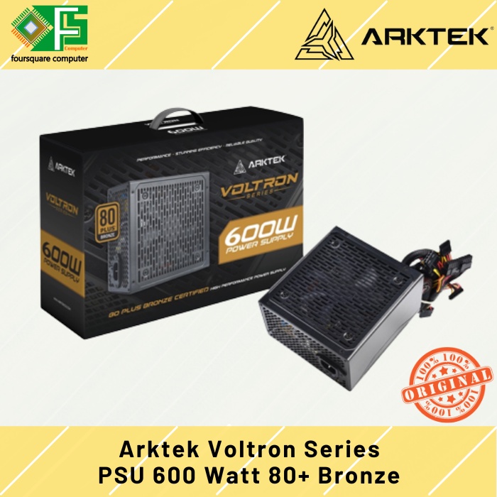 PSU Arktek Voltron 600W 80+ Bronze | Power Supply 600 Watt