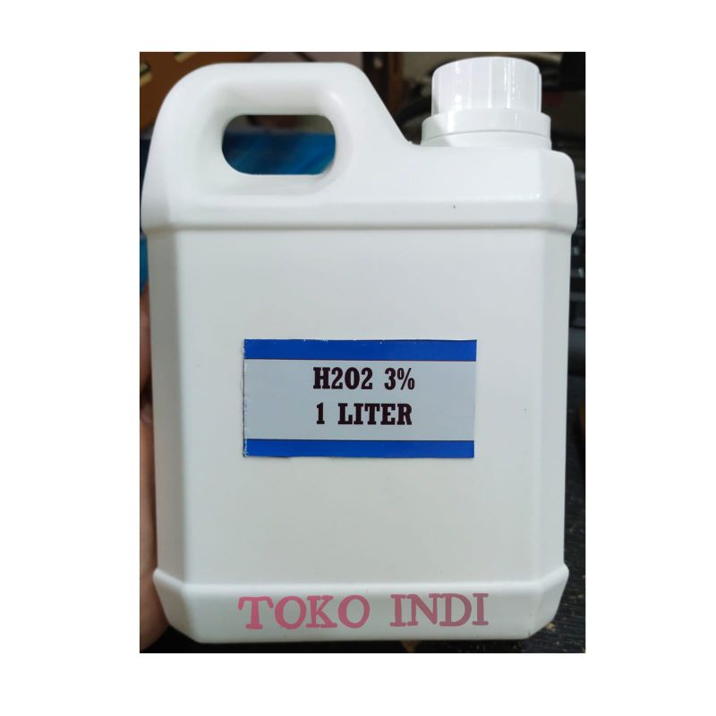 H2O2 3% 1 LITER/Cairan H2O2 3%/Cairan Hidrogen Peroksida