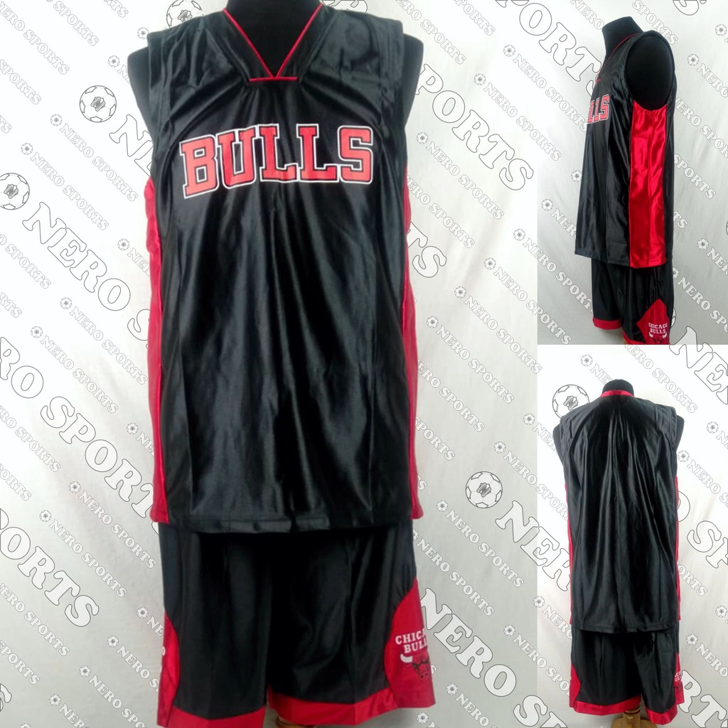 Setelan Baju Jersey Bola Basket Ball NBA Dewasa Premium Hitam