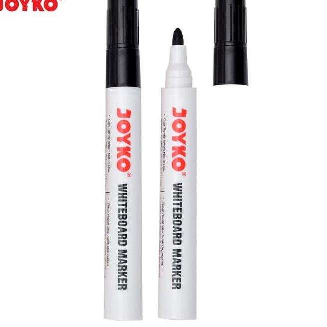 

✺✺ Whiteboard Marker - Spidol HITAM Black Joyko WM-28 1Pack / 12Pcs