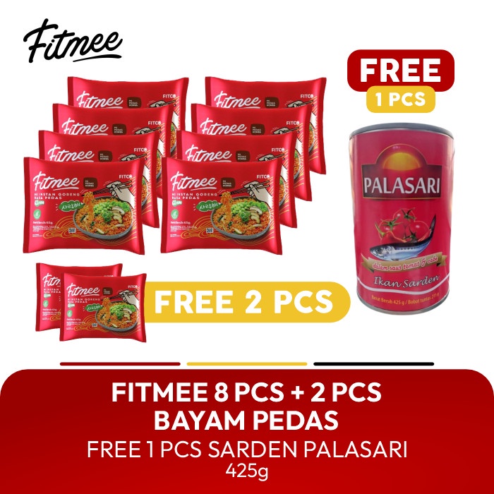 

Fitmee Bayam Goreng Pedas 8 Pcs - Beli 8 dapat 10