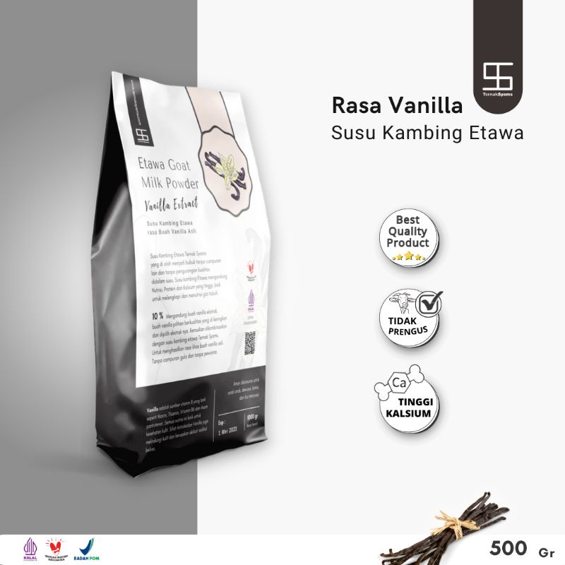 Susu kambing etawa bubuk varian rasa vanilla 500 gram