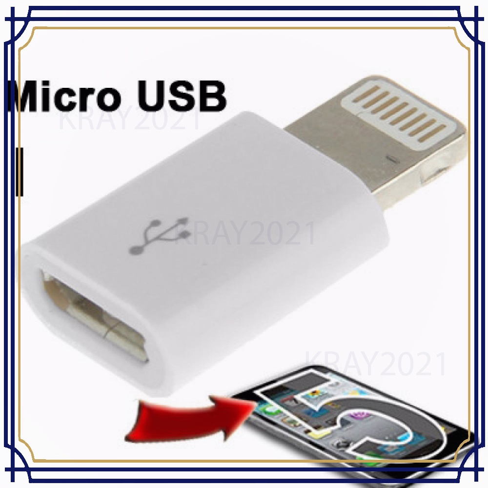 Micro USB Female to Lightning 8 Pin Adapter for iPhone -CB630