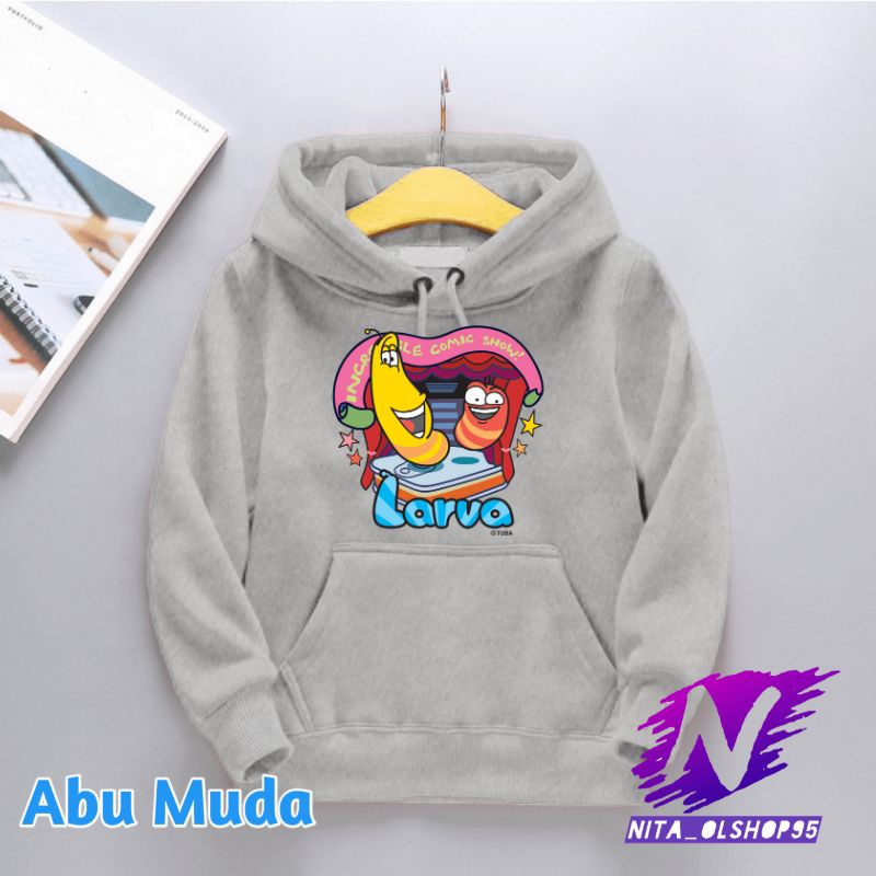 hoodie anak larva serial animasi