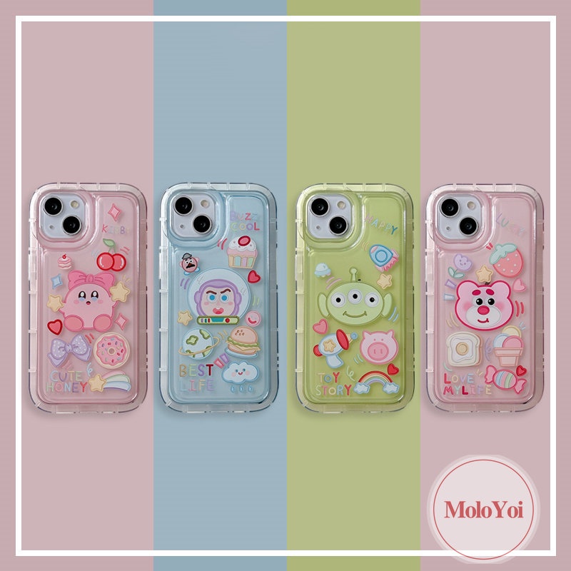 Soft Case TPU Transparan Motif Kartun Toy Story Untuk iPhone 11 14 13 12 Pro MAX XR 7plus 7 8 6 6S Plus X XS MAX