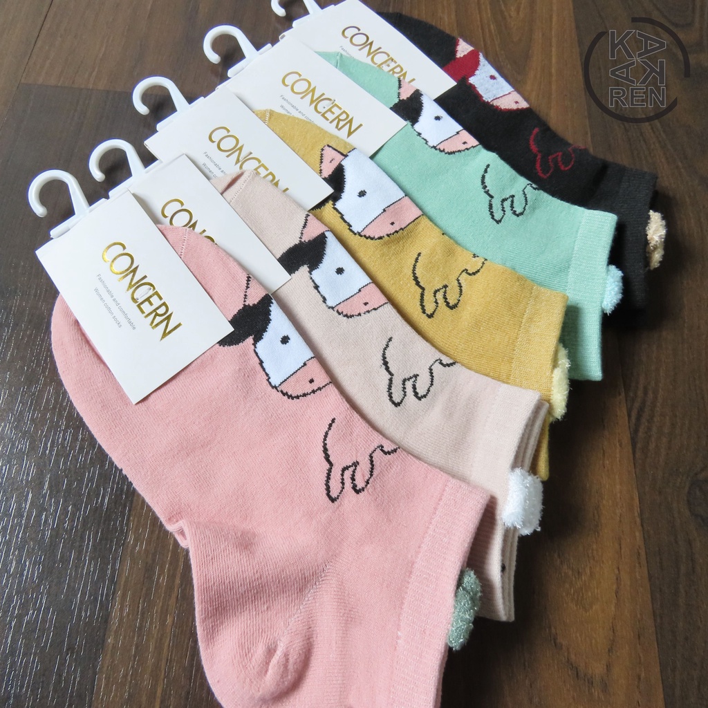 Kakaren Kaos Kaki Mata Kaki / Ankle Motif Animal Warna Warni