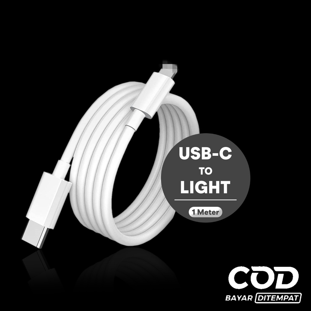 SL Kabel Data USB-C to Light Original / Kabel Charger USB C to Light 1 Meter