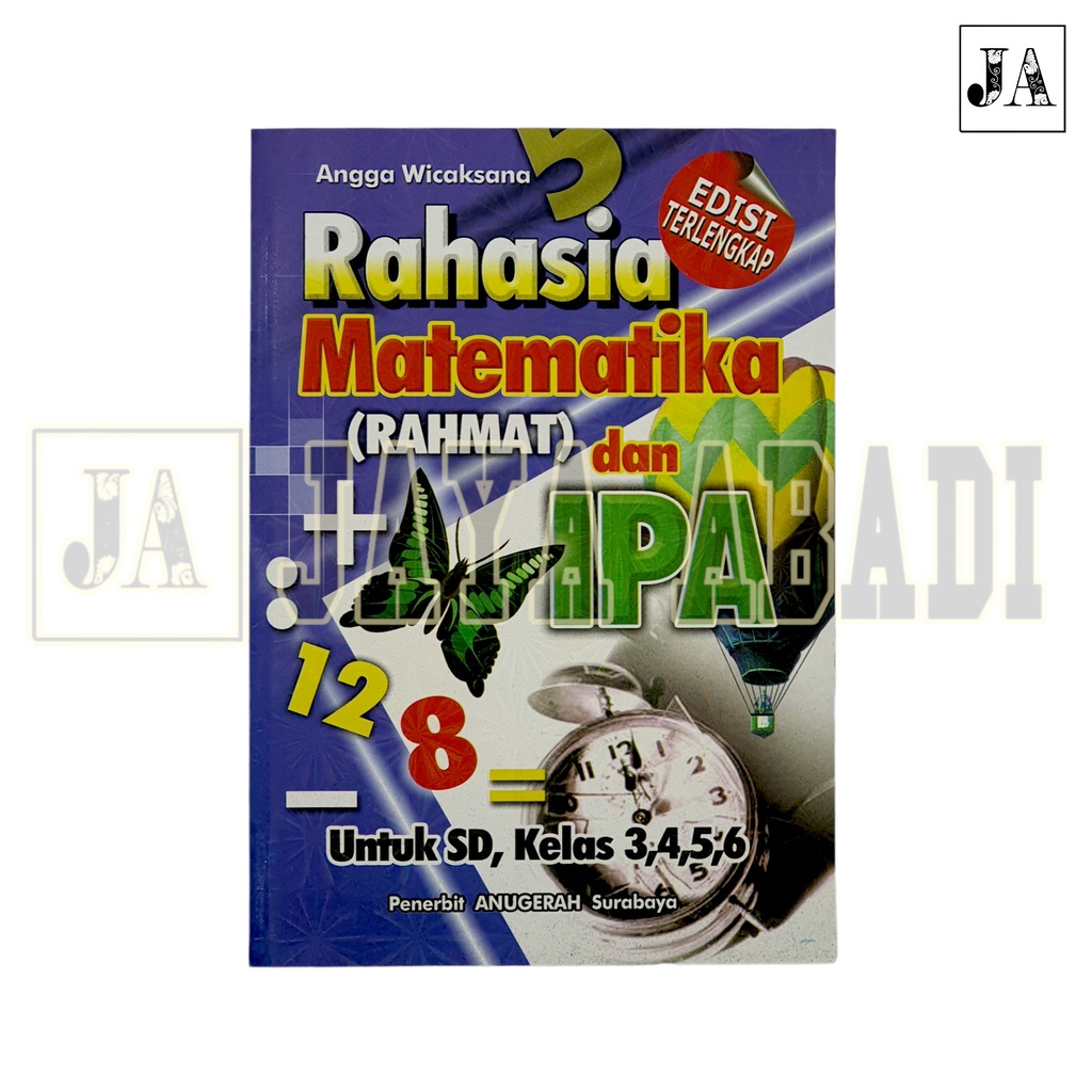 Rahasia Matematika Dan IPA | Rumus - rumus | MTK | SD | Edisi HVS | JAYA ABADI
