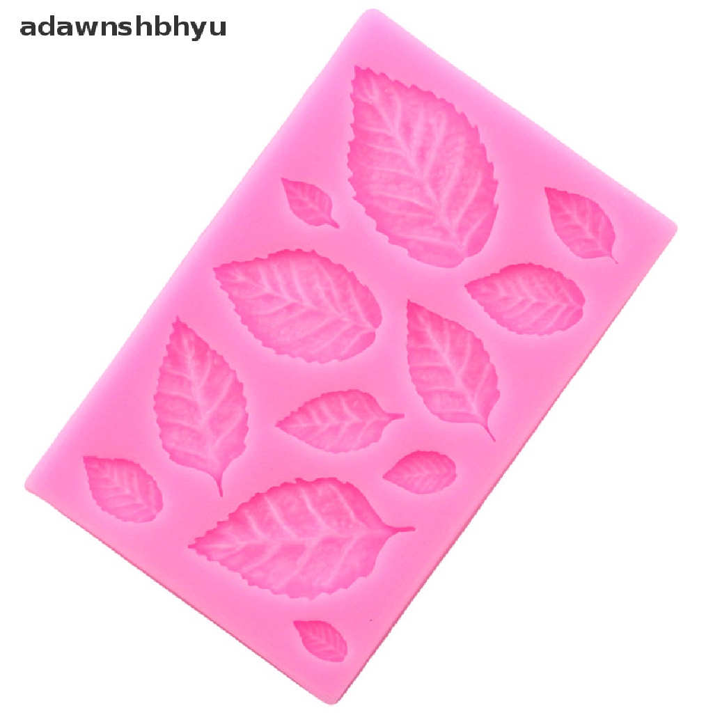 Adawnshbhyu Leaf Shaped Silicone Mold Leaves Dekorasi Kue Fondant Cookies Moulds Alat Baking ID