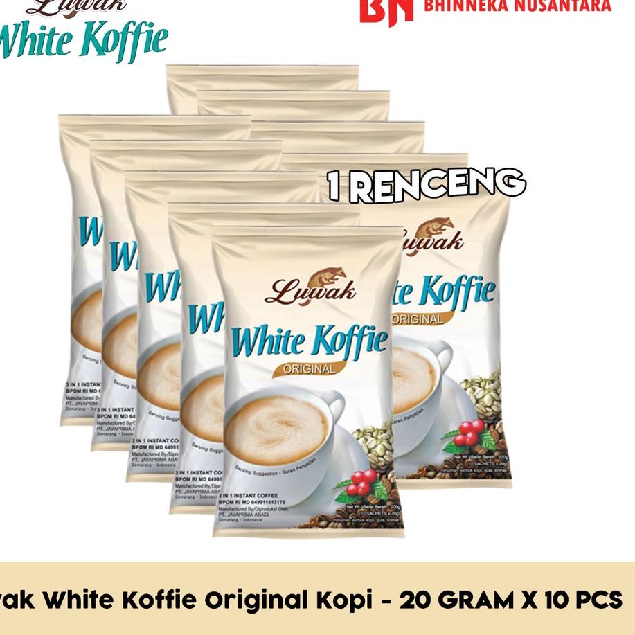 

>XG34448< Kopi Luwak White Koffie Original - 10 Sachet @20 Gram