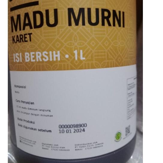 

[KODE PRODUK FW9RG9782] Madu Murni 100% Karet Hevea Haldin Foods 1,5kg