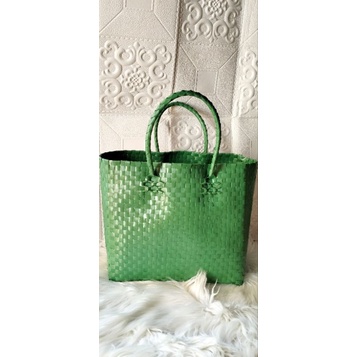 tas anyam plastik/kaca