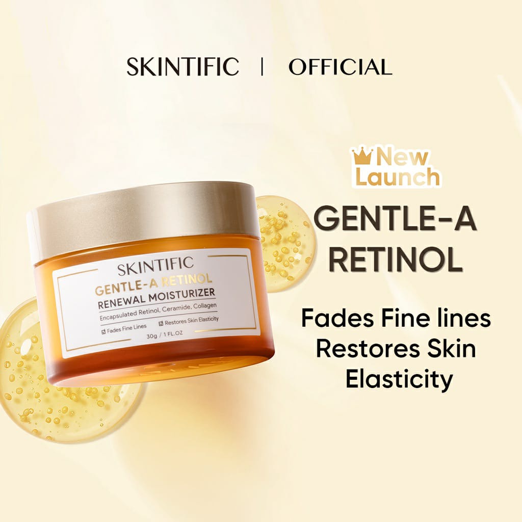 [Ready Stock] SKINTIFIC Gentle A Retinol Cream Renewal Moisturizer Retinol Pelembab Wajah 30g