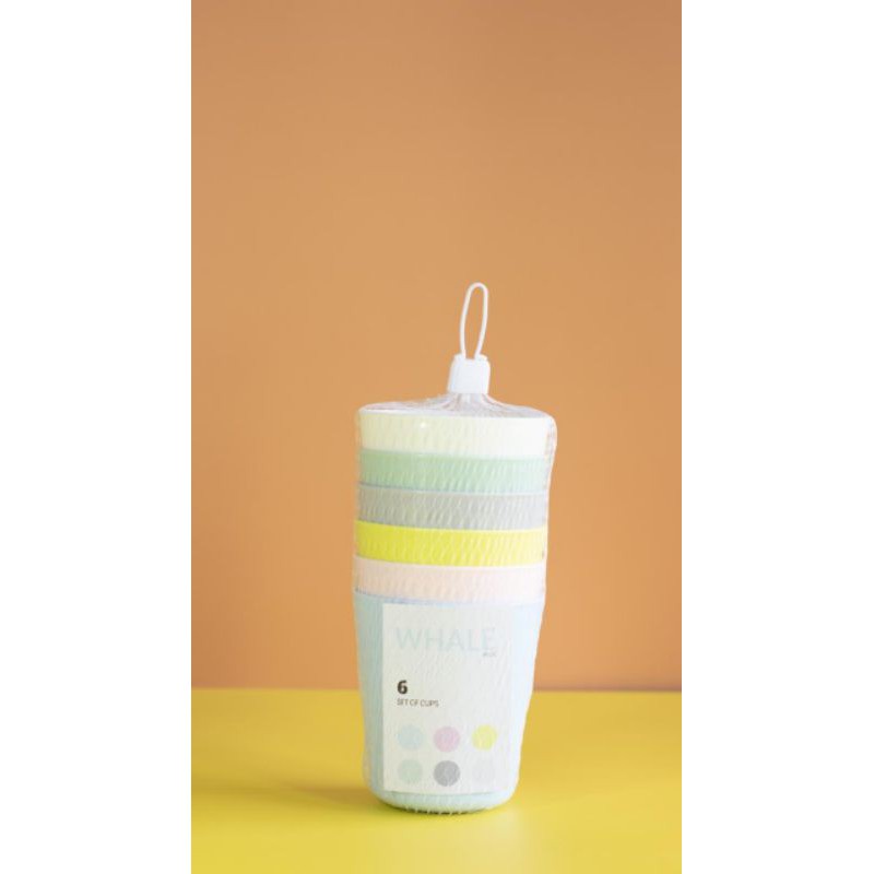 Gelas Set / Gelas Plastik / Gelas Warna / Cangkir / Cup Plastik / Gelas Set Murah / Cup / Gelas / Cangkir Plastik isi 6 pcs / Gelas Teh / Gelas Kopi