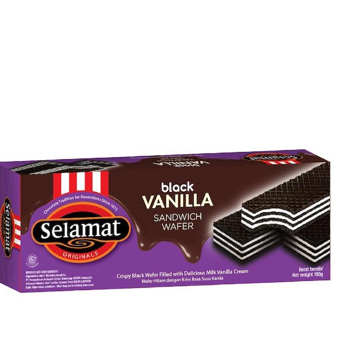 

ぞ Selamat Sandwich Wafer Black Vanilla 198 gr ✹