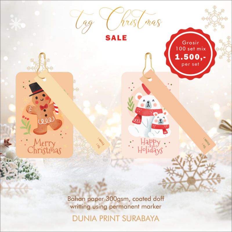 

CLEARANCE SALE ! Tag Natal Tag Christmas Tag Xmas Lucu Hang Tag Natal Tag murah Paket reseller
