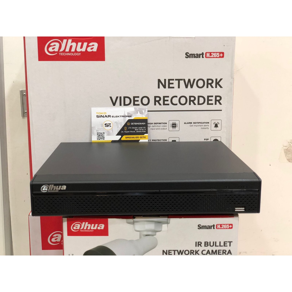 NVR CCTV DAHUA 8CH 8MP NVR1108HS-S3/H NON POE ONVIF BERGARANSI RESMI