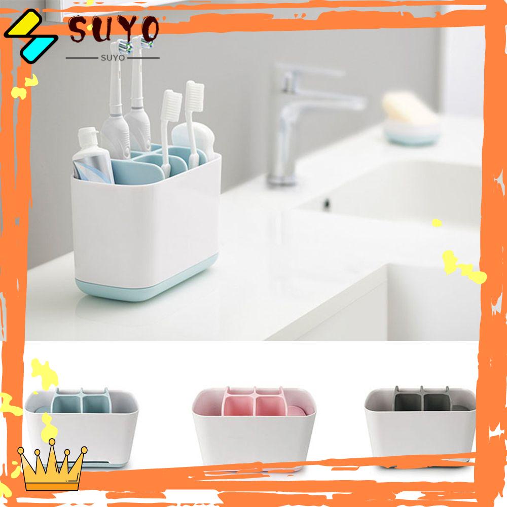 Suyo Toothbrush Holder Rak Sikat Gigi Praktis Tempat Odol Multifungsi