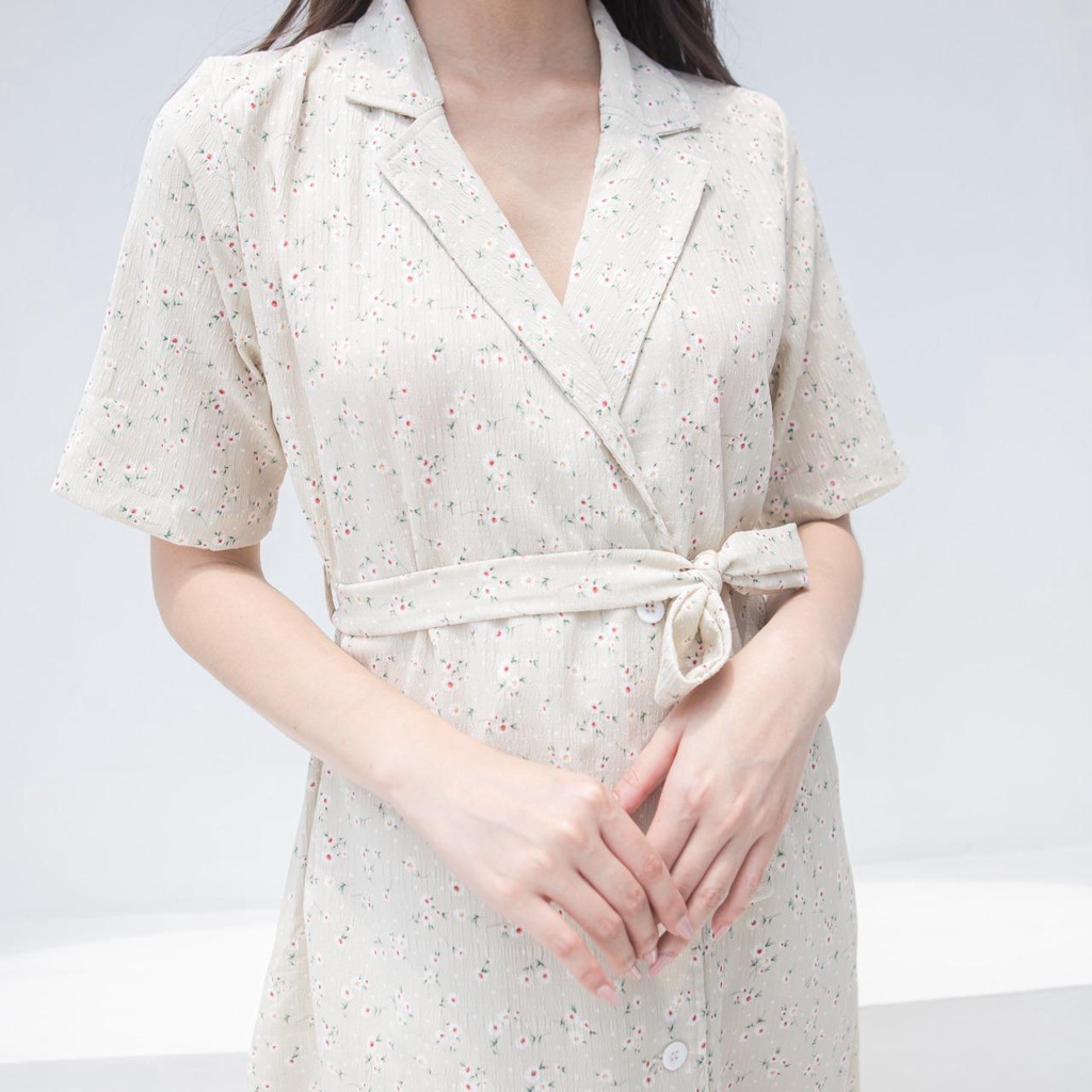 VELOVE - V1014 Olivia Flower Dress - 3 COLOR &amp; 2 SIZE