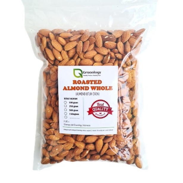 

1kg Roasted ALMOND-Kacang Almond kupas panggang 1kg ORIGINAL