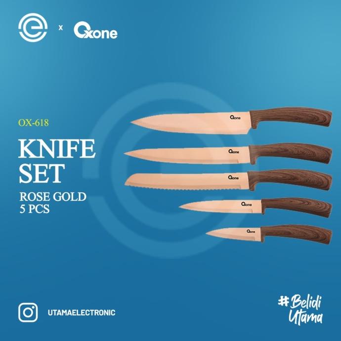 OXONE Rose Gold Knife Set - OX-618