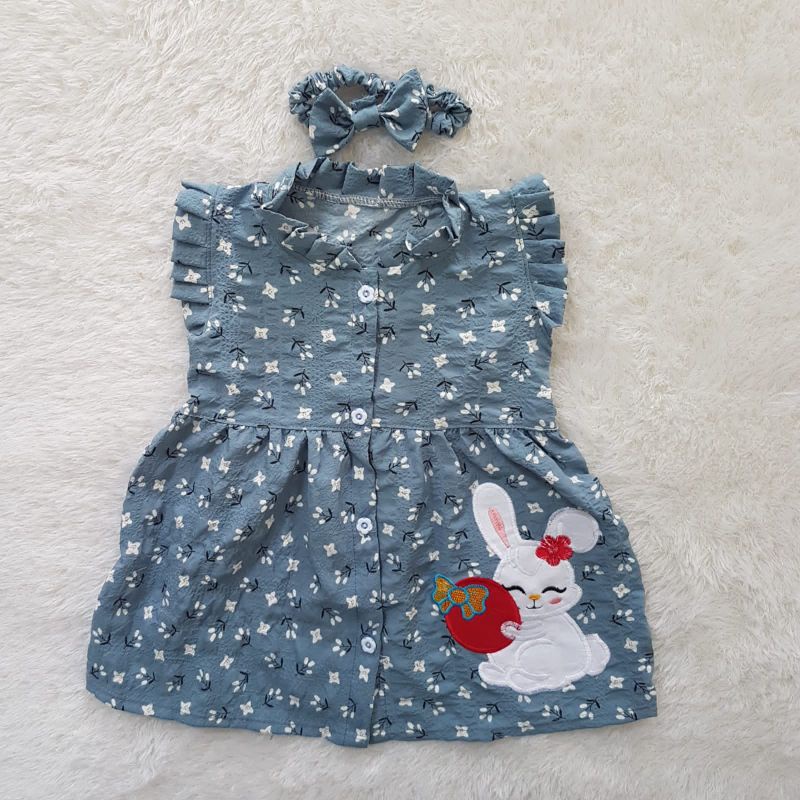 Dress Bayi Ruffle bunny dress