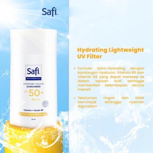 ★ BB ★ Safi Sun Essential Comfort Touch Sunscreen SPF 50+ PA++ 30ml - Sunscreen Wajah