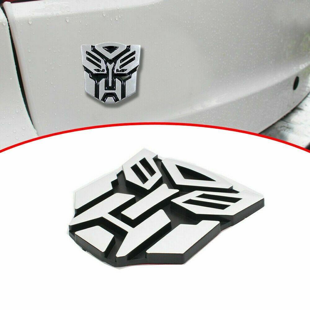 Lanfy Stiker Mobil Aksesoris Mobil Auto Decor Silver Cool Car Decal 3D Stiker Mobil