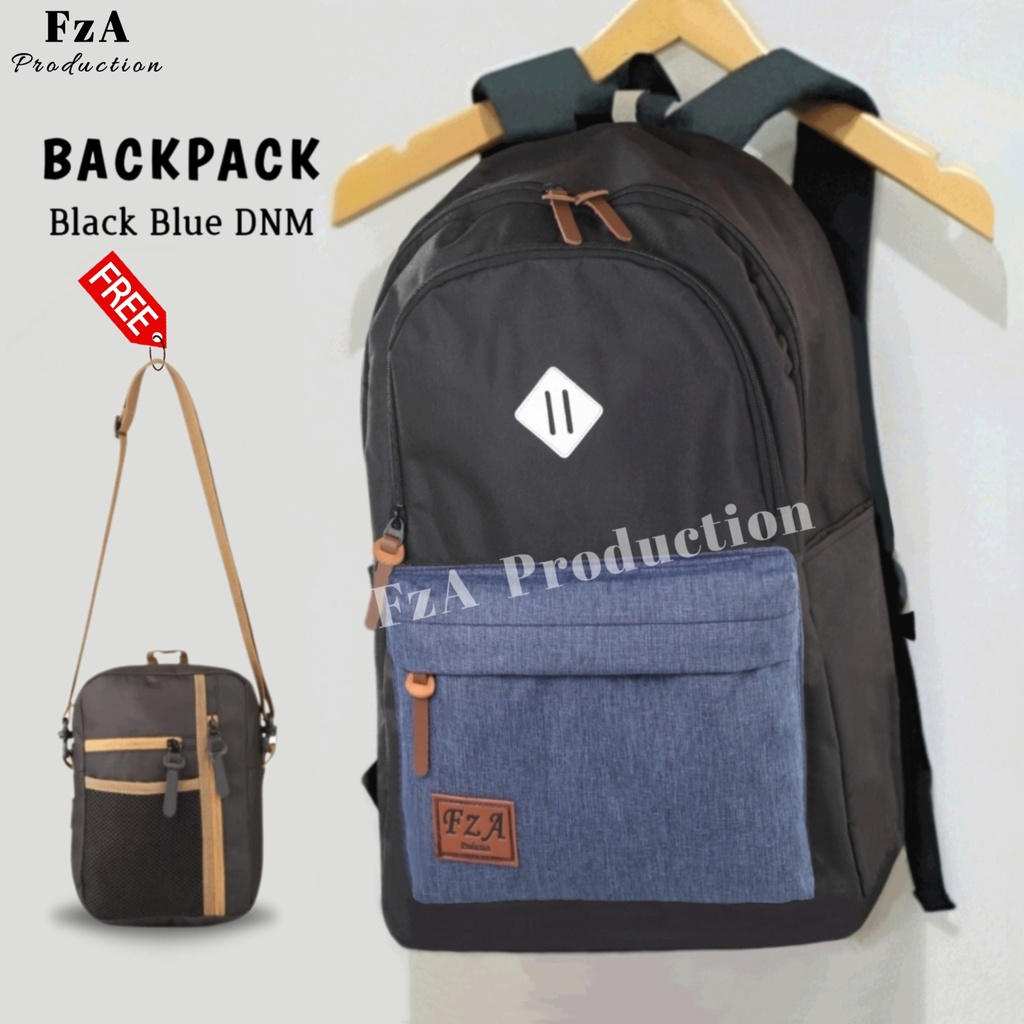 Tas Ransel Distro Casual pria wanita / Tas Ransel Laptop / Tas Ransel Sekolah Backpack Original FzA