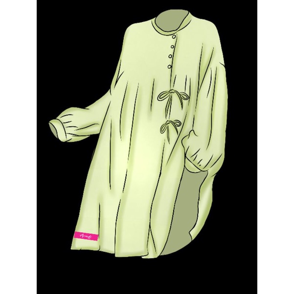 long tunik Arraf by Asma Zulfa