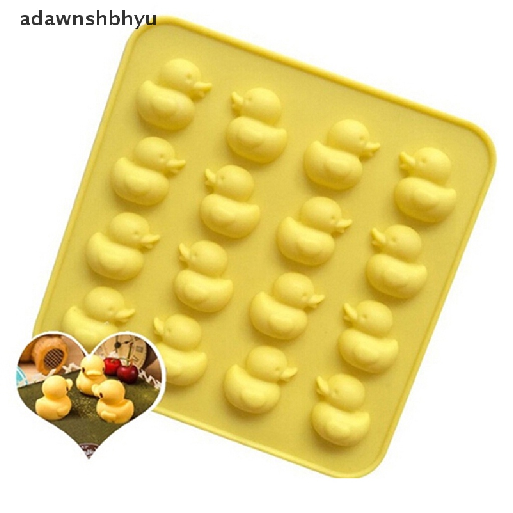 Adawnshbhyu Cetakan Silikon Bebek Lucu DIY Cetakan Coklat Es Biskuit Permen ID